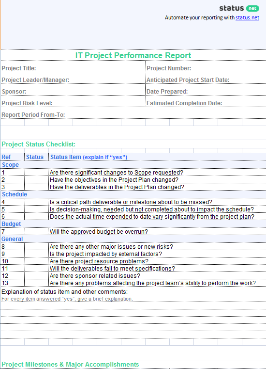 IT project report
